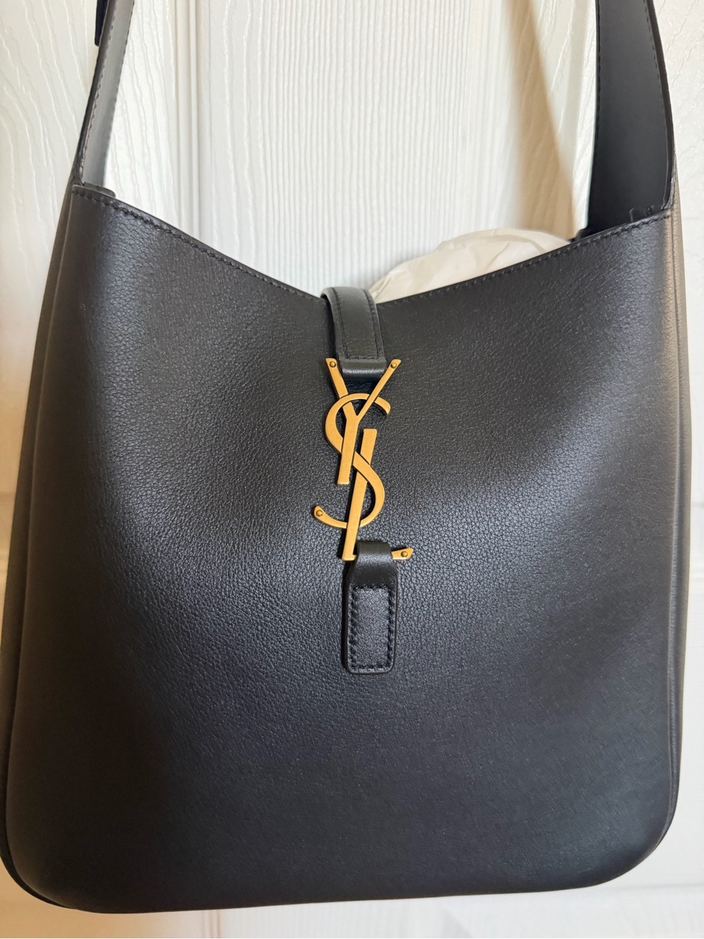 Saint Laurent Black Le A 5 7 Supple Hobo Small With Zoomoni Organizer - BNIB - Picture 7 of 16